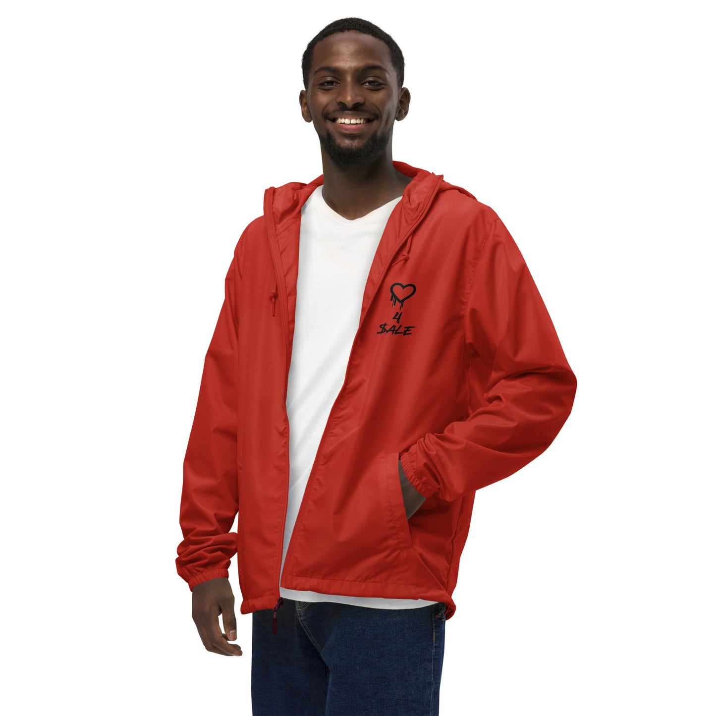 Heart 4 $ale Lightweight Zip Up Windbreaker