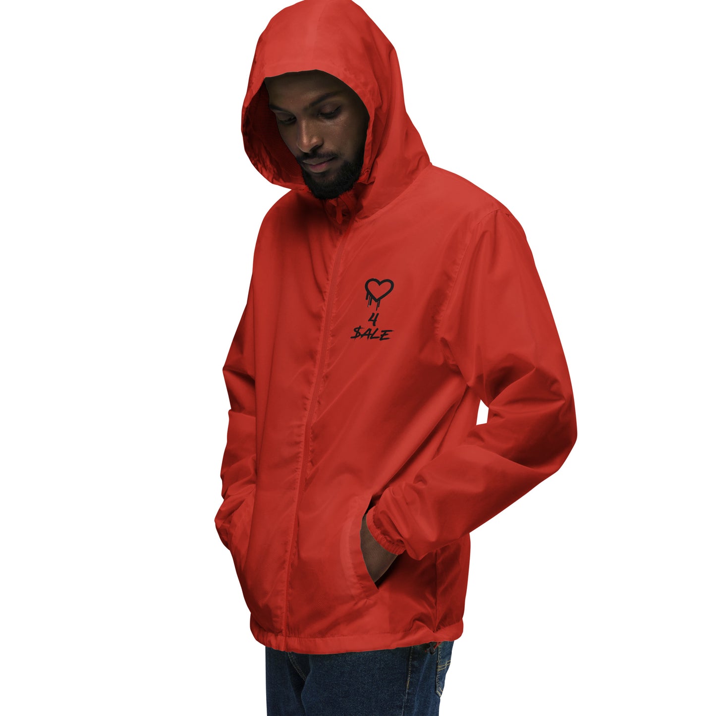 Heart 4 $ale Lightweight Zip Up Windbreaker