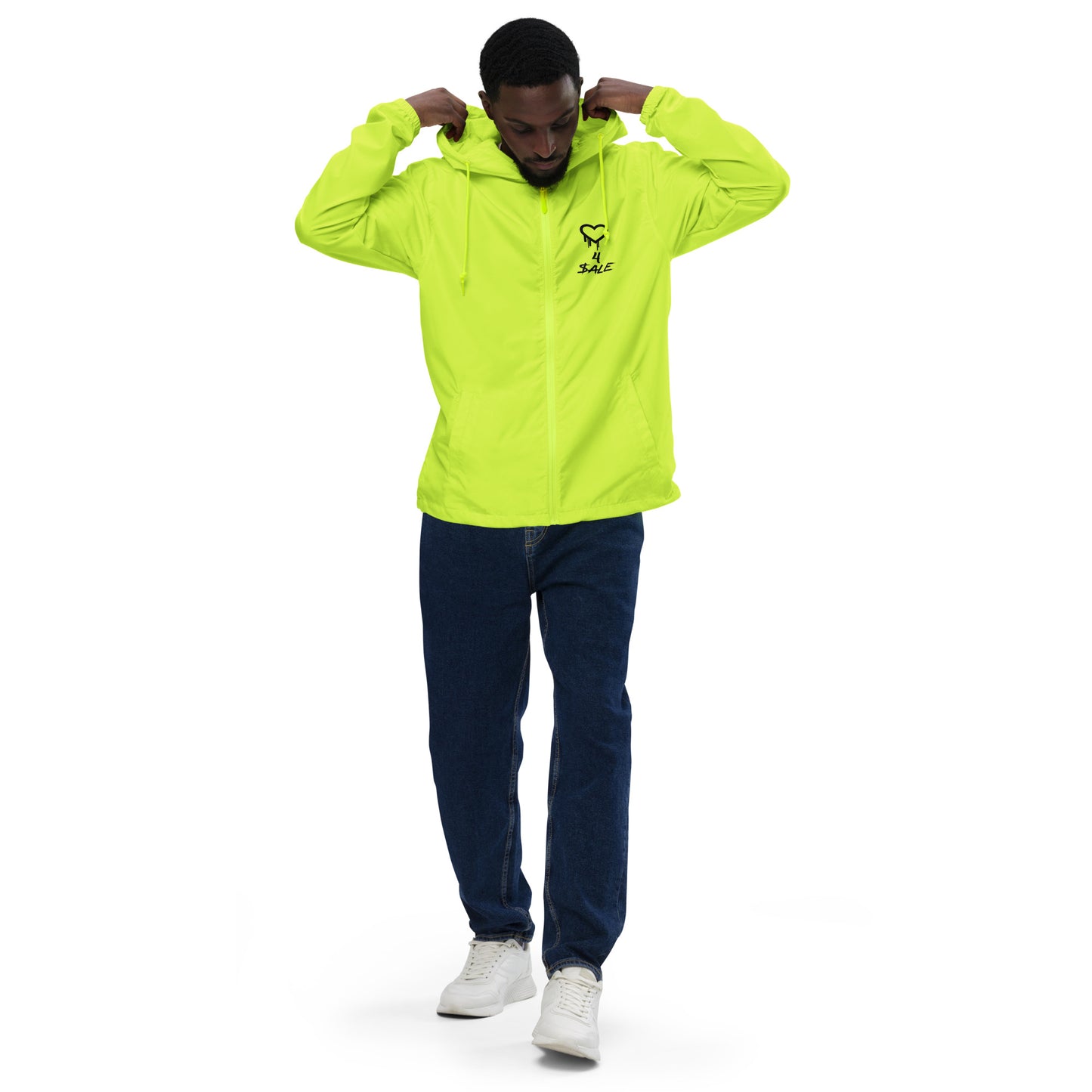 Heart 4 $ale Lightweight Zip Up Windbreaker