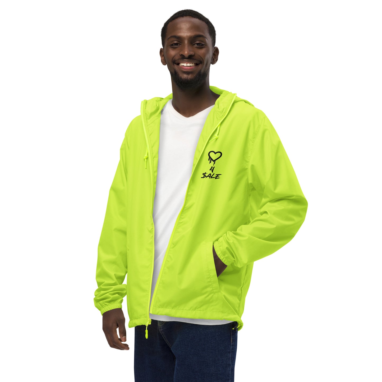 Heart 4 $ale Lightweight Zip Up Windbreaker