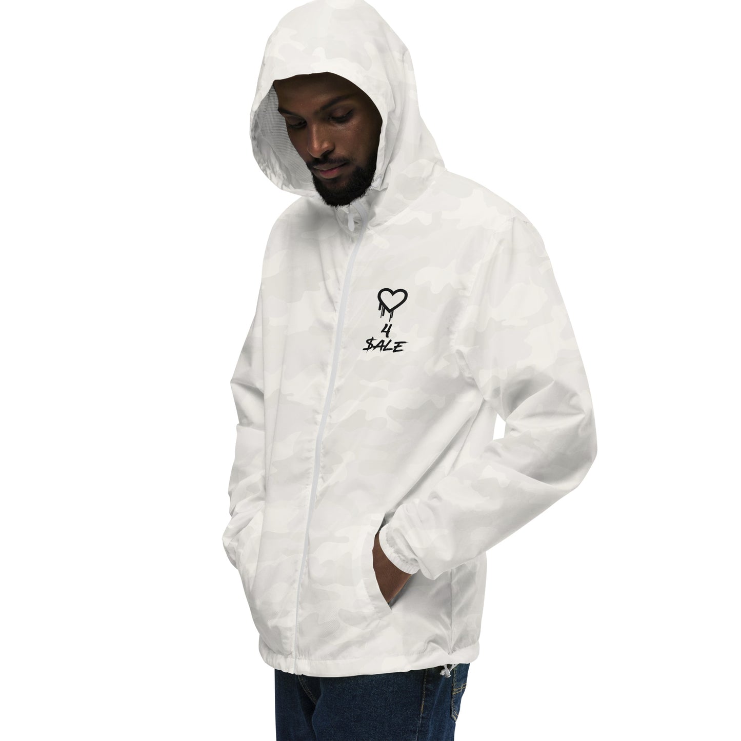 Heart 4 $ale Lightweight Zip Up Windbreaker